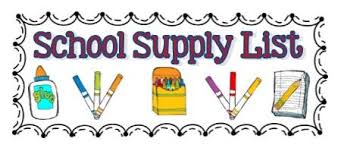 2024-25 School Supply List